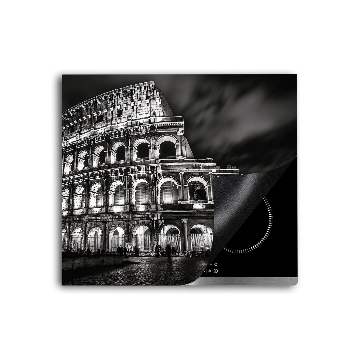 Städte Rom schwarz weiß Herdabdeckplatte Induktionsschutz für Ceranfeld & Küche Deko