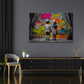 Street Art Kinder vor Graffiti-Wand Liebe Wandbild