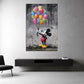 Street Art Micky bunt Ballons Graffiti Comic Wandbild