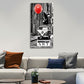 Street Art Ratte mit rotem Ballon auf Van BANKSY-ART Wandbild