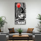 Street Art Ratte mit rotem Ballon auf Van BANKSY-ART Wandbild