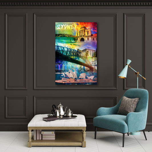 Sydney Oper Harbour Bridge Bondi Beach Architektur Wandbild