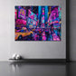 Times Square bei Nacht Neon Pop Art Wandbild