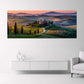 Toskana Landschaft im Abendlicht Panorama Wandbild