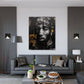 Tupac Only Can Judge Me schwarz gold Wandbild