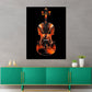 Violine Linien Kunst Musikdesign Wandbild