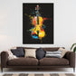 Violine Pop Art Musik Farbexplosion Wandbild