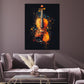 Violine Pop Art modernes Design Wandbild