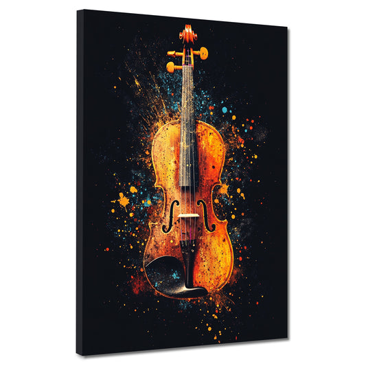 Violine Pop Art modernes Design Wandbild
