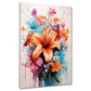Blumen Abstract Splash – Wandbild