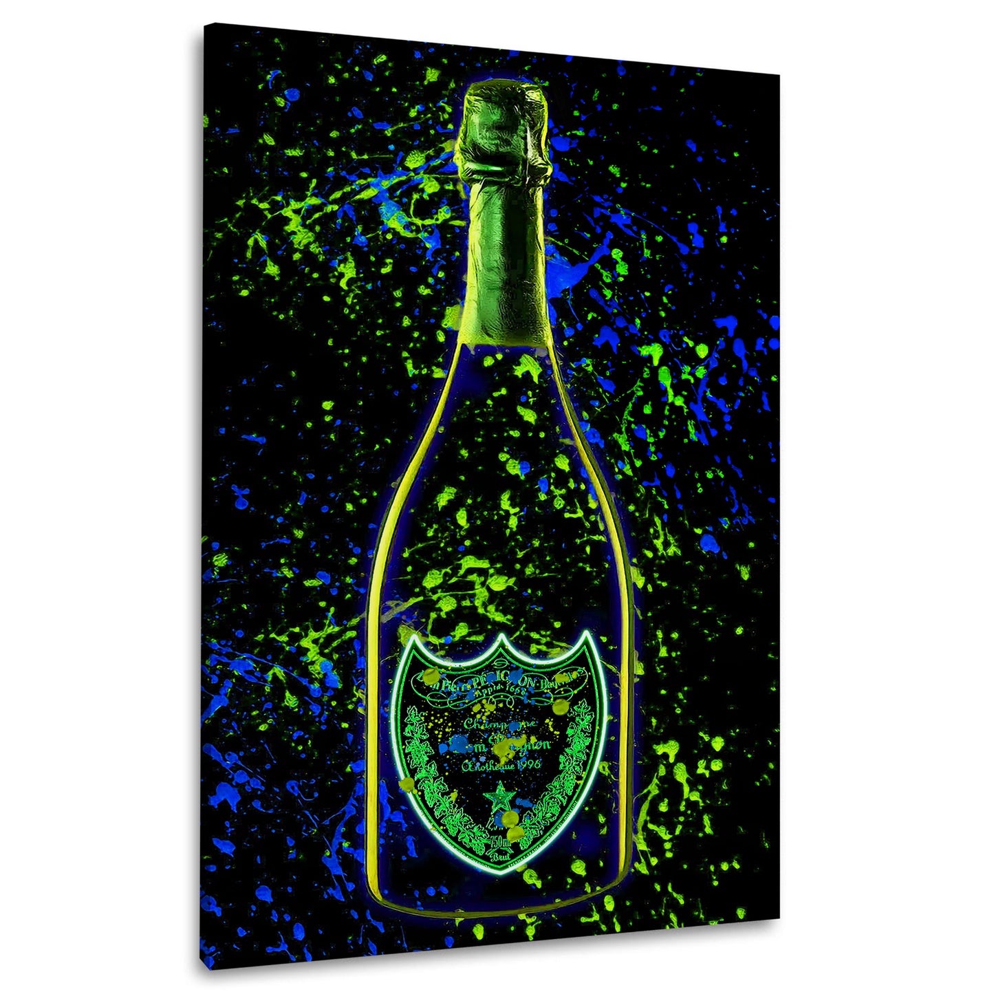 Wandbild Flasche Pop Art Lifestyle Kunstwerk