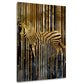 Wandbild Zebra abstrakt Gold Style