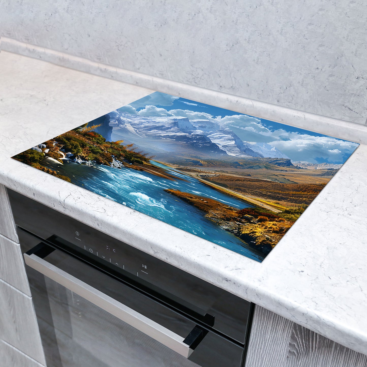 Wunderschöne Landschaft Herdabdeckplatte Induktionsschutz für Ceranfeld & Küche Deko