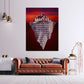 Zitat Success Eisberg Motivation harte Arbeit Disziplin Wandbild