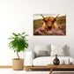 Tier Wandbild im Querformat an einer Wohnraumwand