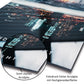 Wandbild Leinwandbild Motivation Mindset Money Never Sleeps Silver Black Style