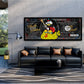 Wandbild Dagobert 100 Dollar Geld Comic Pop Art Kunstwerk Defend Money