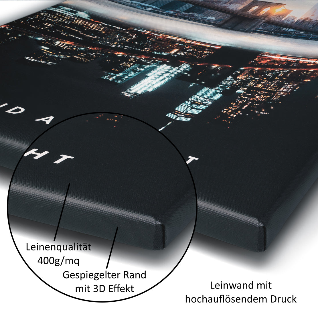 Duck Gangstar Style Karte Pop Art Wandbild Leinwandbild