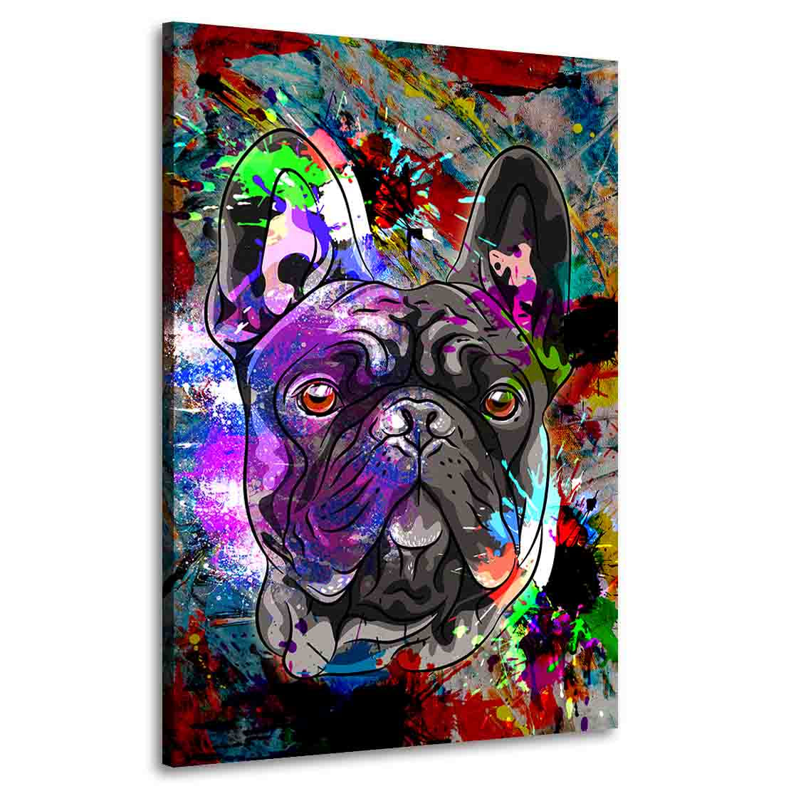Französische kostenlos] Bulldogge Kunstwelten24 Wandbild – [Versand
