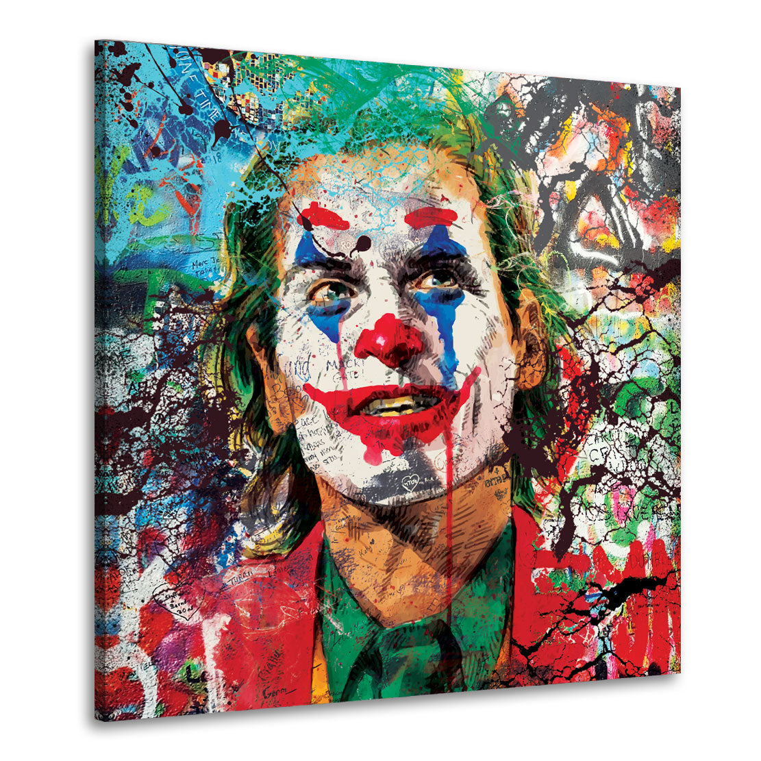 Wandbild Joker Pop Art Abstract Colour Style