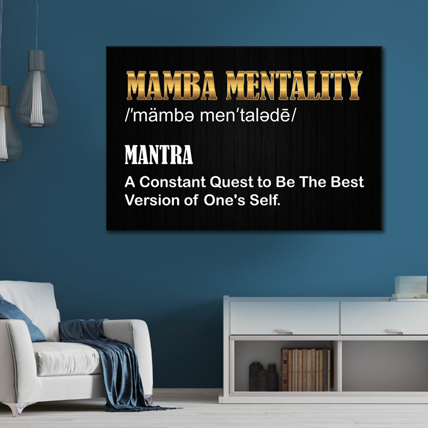 Wandbild Mantra Motivation Zitat