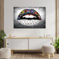 Wandbild Lippen Diamond Lips Pop Art