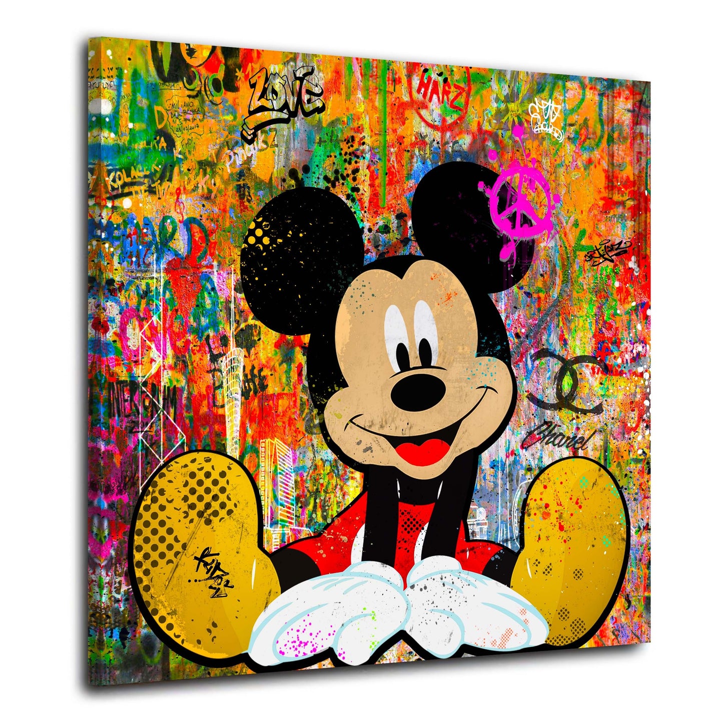 Wandbild Pop Art Mickey Style, Comic Pop Art Bild