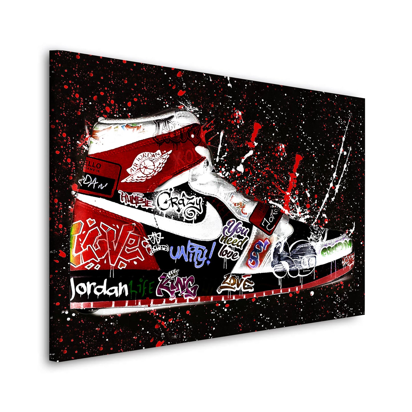 Wandbild Street Pop Art Sneakers