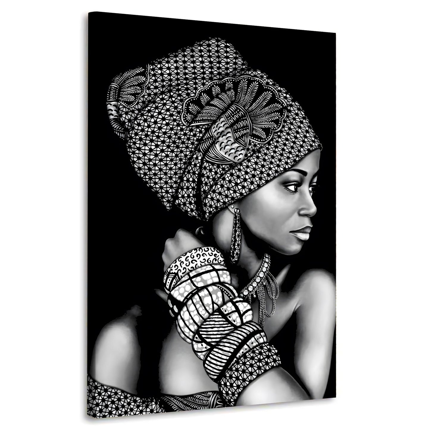 Wandbild modern afrikanische Frau wunderschön Black Style