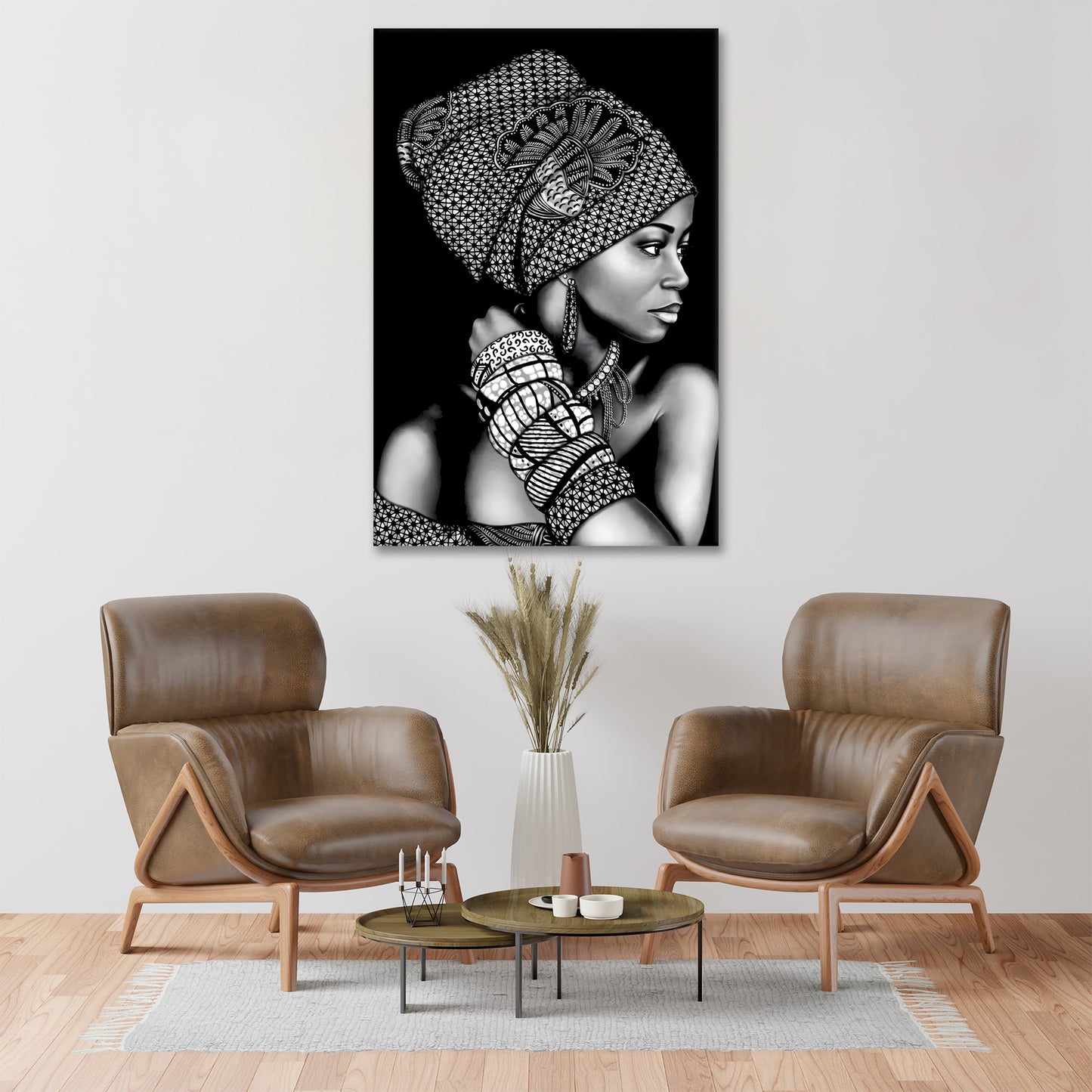 Wandbild modern afrikanische Frau wunderschön Black Style