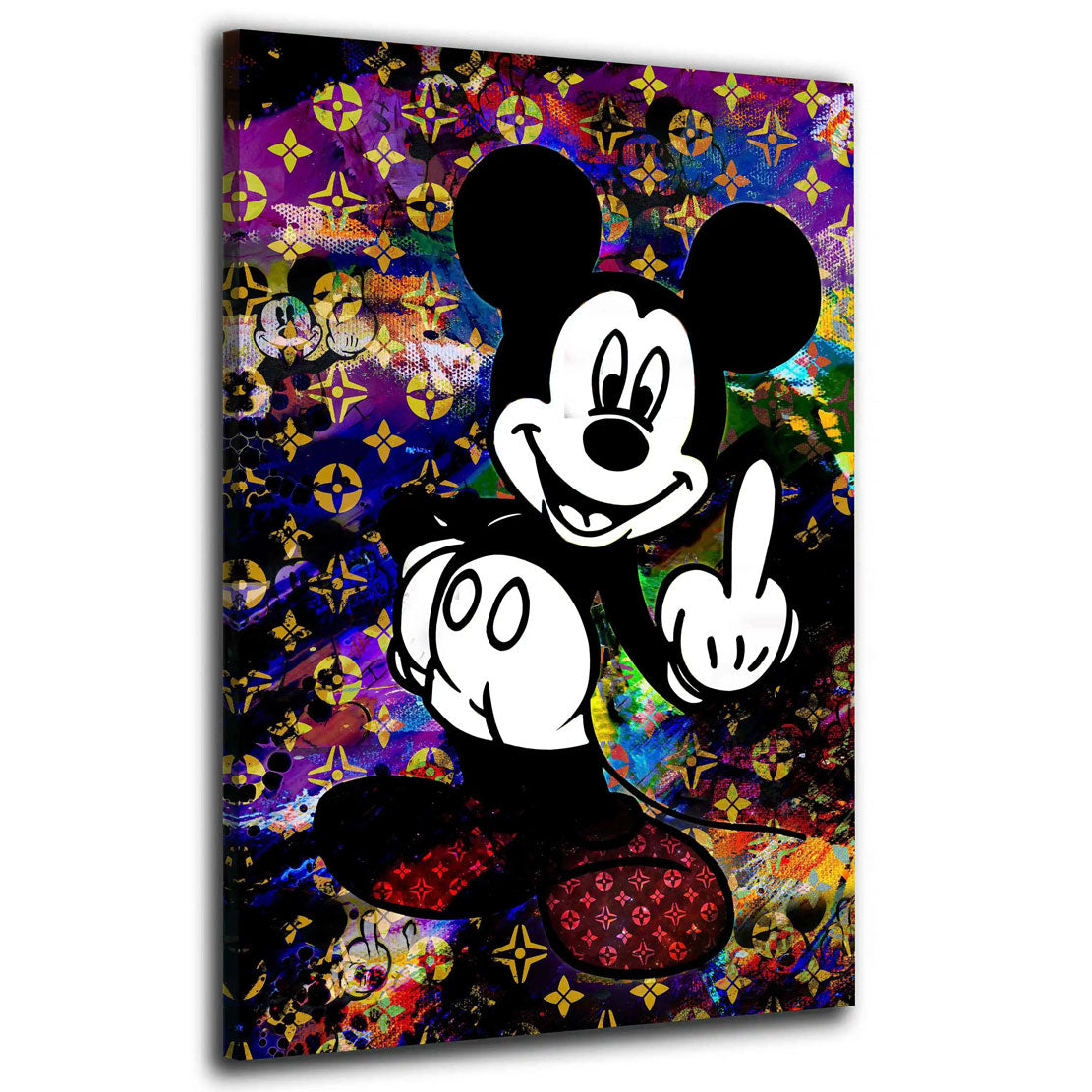 Wandbild Pop Art Luxury Mickey, Kunstwerk Comic