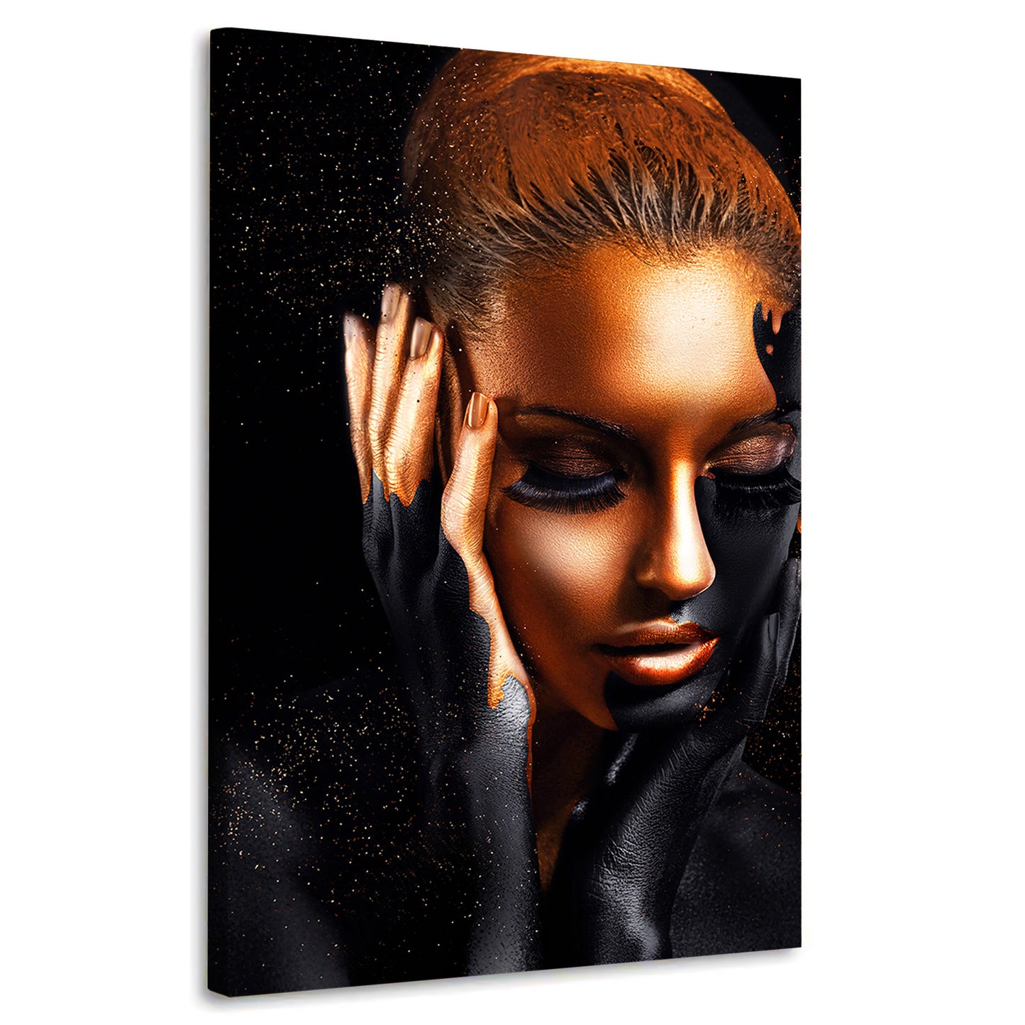 Wandbild Frau Abstract Gold Edition