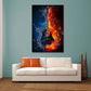 Wandbild Gitarre Musik Pop Art Abstract Style