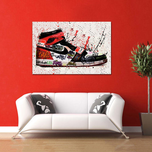 Wandbild Pop Art Schuh Colour