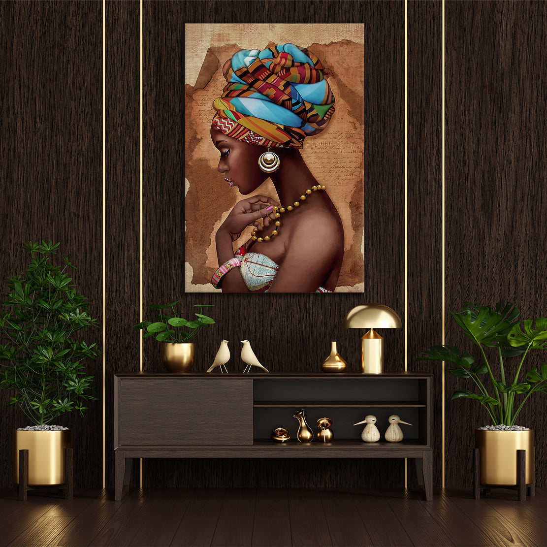 Wandbild afrikanische Frau Beautiful African Women