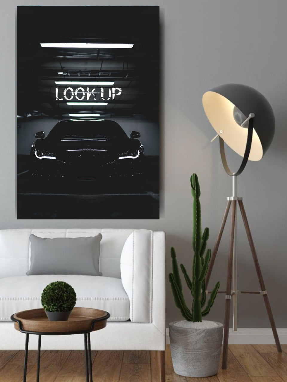 Sportwagen Motivation Look Up Wandbild