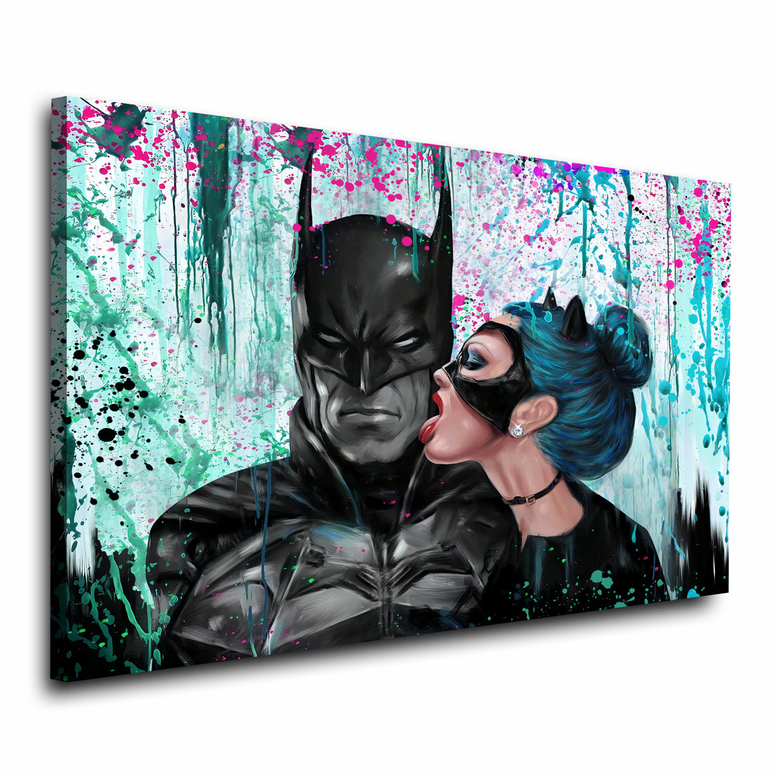 Wandbild Bat Pop Art Man Colour