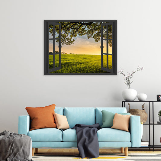 Wandbild Fenster Landscape View Style