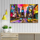 Wandbild Leinwandbild New York Times Square Colour Pop Art Style