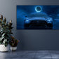 Sportwagen Dark Style Auto Wandbild Leinwandbild