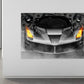 Wandbild Sportwagen Silber Money Style