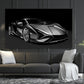 Wandbild Sportwagen Sián Black Style