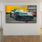 Auto Sportwagen Porsche 911 Yellow Sky Wandbild Leinwandbild
