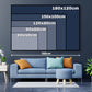 Wandbild Leinwandbild Motivation Mindset Money Never Sleeps Silver Black Style